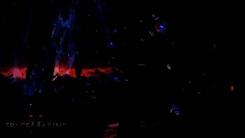 《战锤40K：星际战士2》游戏实机画面，星际战士在战火纷飞的战场上与外星敌人激烈交火，爆炸特效与光影细节极为震撼