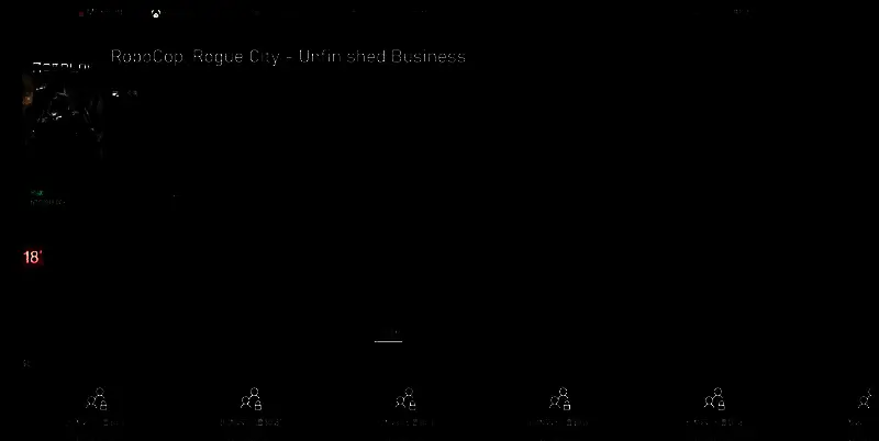 角色特写画面，展示机械战警面部细节与装甲纹理，体现高精度建模品质