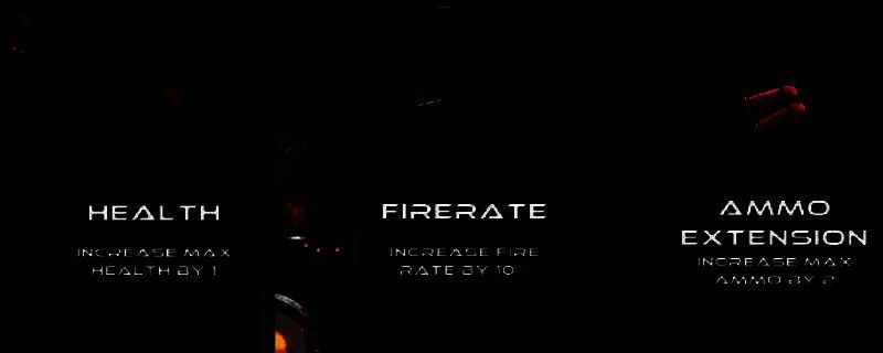 《Push Through Hell》游戏主视觉图，展示黑暗风格的地牢场景与角色持武器对峙恶魔的紧张画面