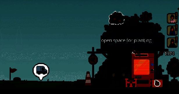 玩家正在点击田地播种，一只卡通风格的小猫蹲在一旁，尾巴轻轻摇晃，画面充满生活气息