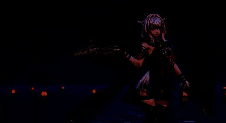 零真释放鬼门关技能，一道紫色结界出现在身前，成功抵挡敌方技能冲击，随后身形一闪完成后撤