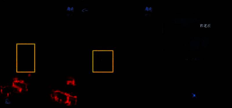 玩家正在将泥塑头像安装到无头雕像上，灯光忽明忽暗，气氛紧张