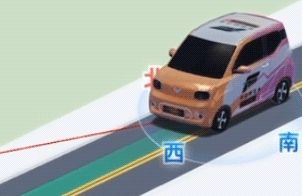 另一款动态车标展示，带有地平线赛事标志和火焰特效