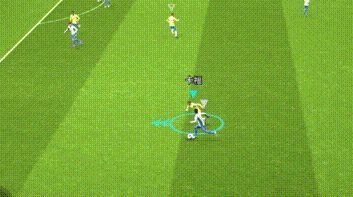 卡福高速回防动画，展示其在边路快速回追并成功拦截对方前锋突破的精彩瞬间