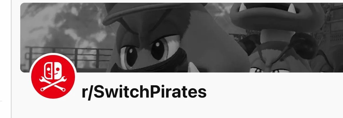 Reddit上SwitchPirates子版块页面截图，展示大量关于破解Switch主机的讨论帖