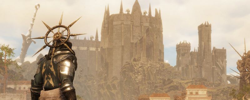 《污痕圣杯：阿瓦隆的陨落》游戏场景截图，昏暗实验室中角色妮妮被绑在实验台上，周围布满神秘符文与机械装置