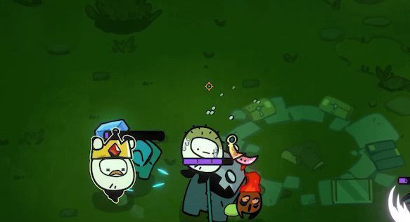 特写画面展示霉怪首领狰狞外形，触须缠绕着破碎的盔甲