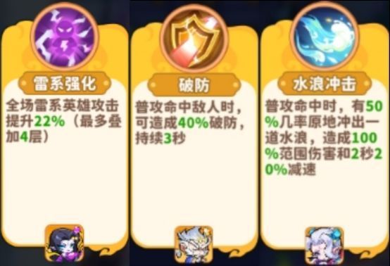 魔宠技能详情页，展示亢金星君雷系强化技能动画效果