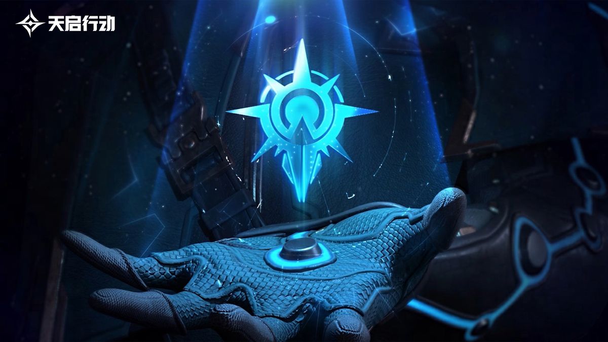 玩家手持手机流畅操作《天启行动》，屏幕显示高清对战画面，展现移动端卓越画质表现