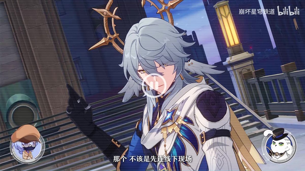 角色站在巨大的钟表盘上，指针缓慢移动，隐喻时间的主观感知