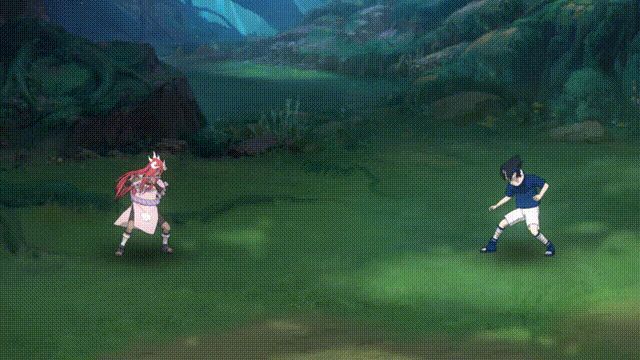 多由也指挥三只怒鬼从不同方向发动围攻，木棒与骨爪交错挥舞