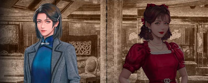 《谍：惊蛰》中主角站在抗建堂观看台前的场景，舞台灯光闪烁，背景为老式剧院布景