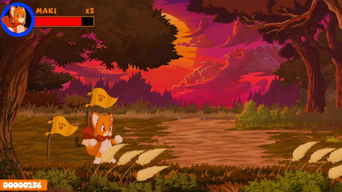 Boss战场景，巨大敌人释放范围技能，主角灵活闪避并反击