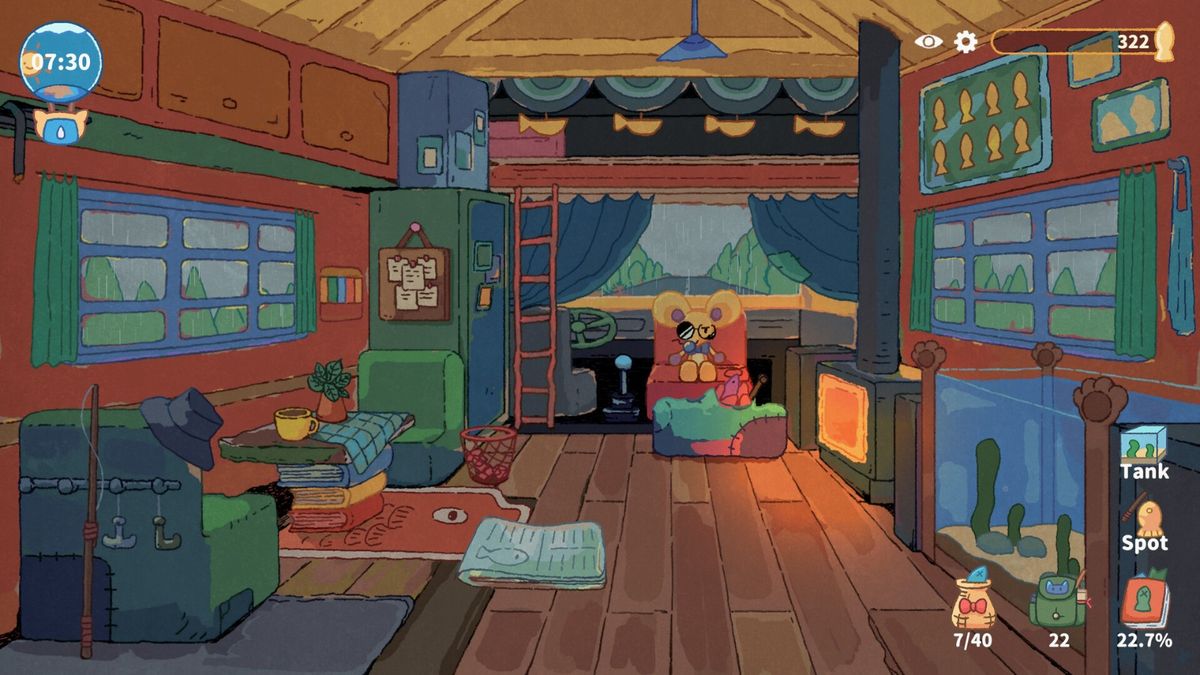 小猫与一位机器人角色在废墟前对话，场景充满末世诗意