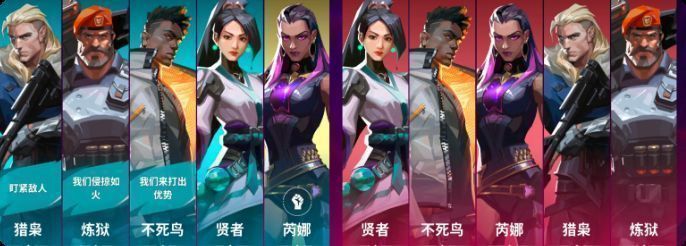 游戏内英雄商店界面截图，展示多个可购买的特工头像及其对应的价格标签