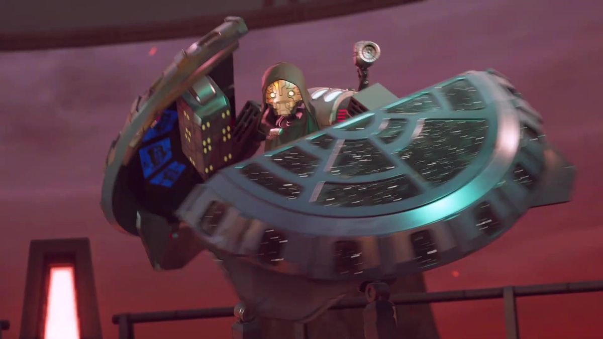 胜利界面展示，玩家角色站在领奖台上，周围是欢呼的观众与星战风格的灯光特效