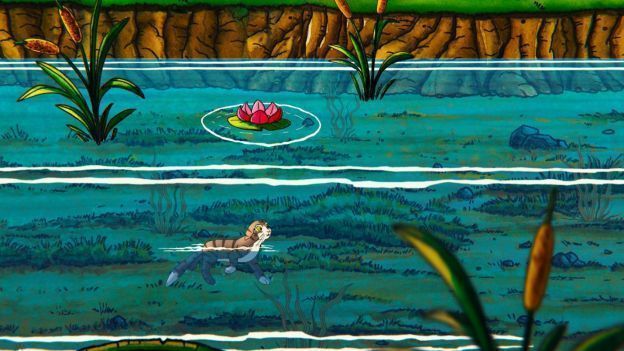 游戏结局片段，摩卡与朋友们在星空下依偎入睡