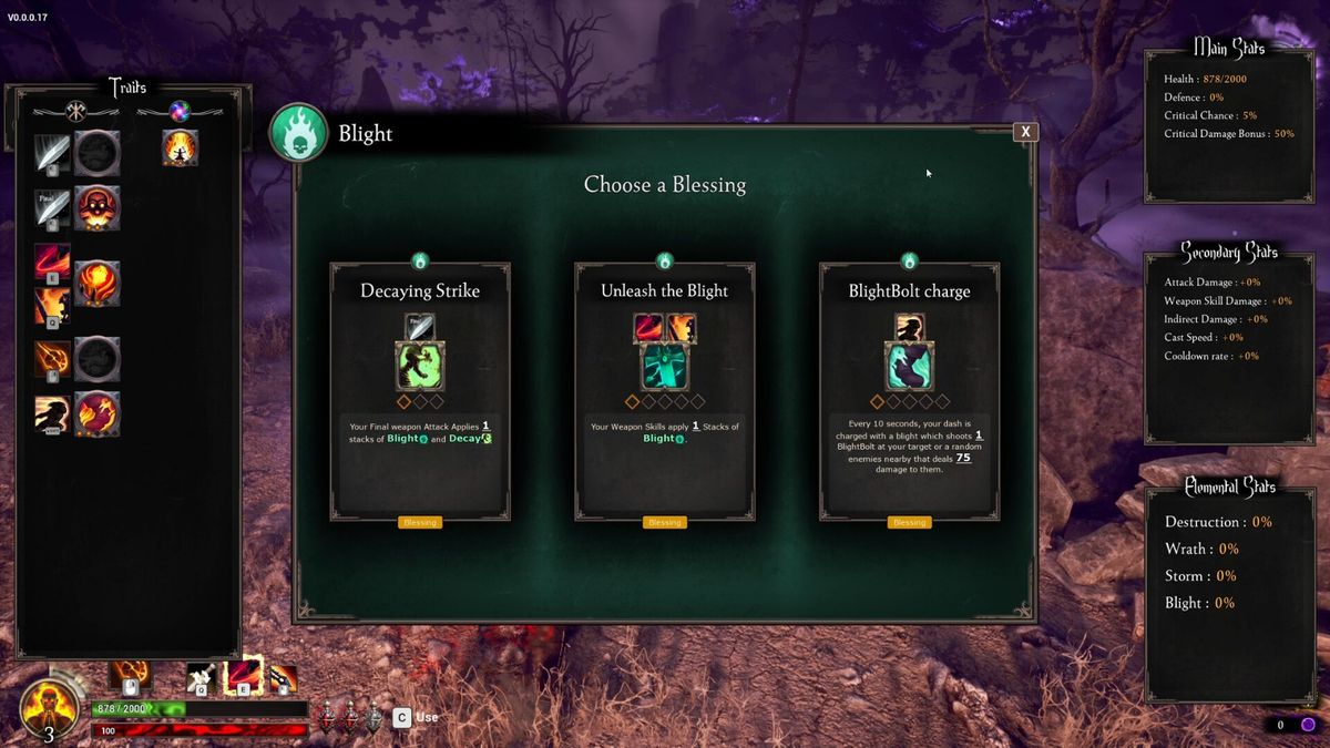 UI界面展示，生命值、能量条、技能槽清晰可见，整体风格暗黑且硬核