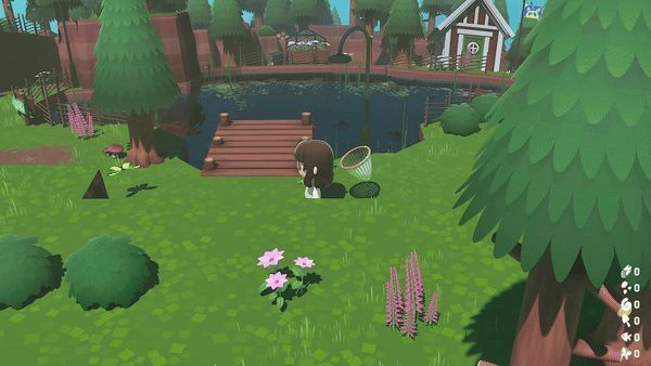 玩家在《温馨小镇》中布置房间的界面，拖拽家具进行室内设计，操作直观