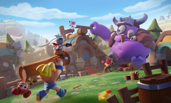 《野蛮人大作战2》预告片截图，展示3D化角色在新地图中施展华丽技能，光影效果大幅提升