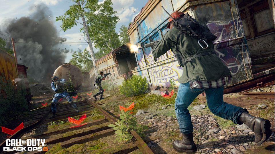 《黑色行动6》官方发布数据图，展示其在30天内创下系列最高玩家数量、最长游玩时长和最多比赛场次的亮眼成绩