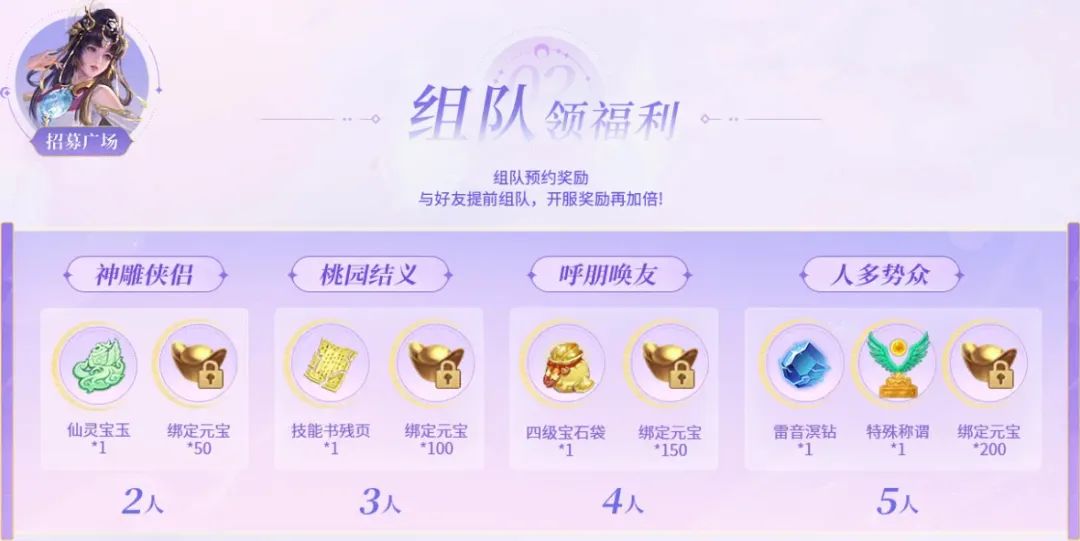 多人组队预约成功提示画面，显示已解锁高级奖励