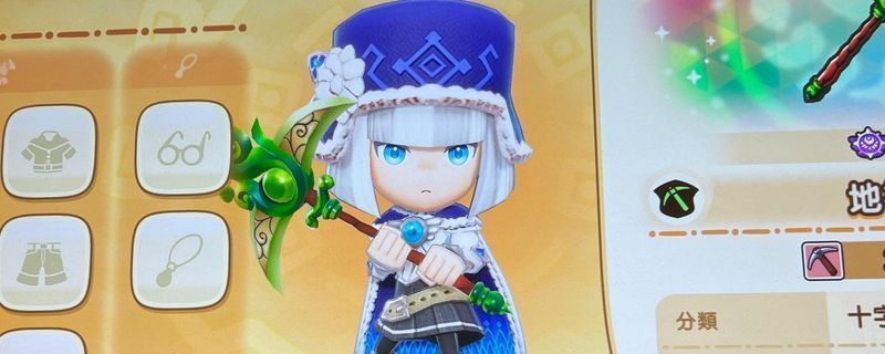 游戏中展示传说级工具的界面画面，工具散发着金色光芒，属性数值极高