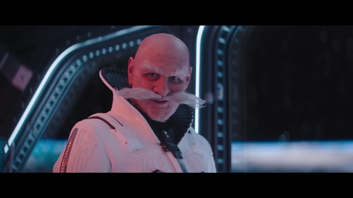 索尼克与塔尔斯并肩作战，躲避爆炸火光