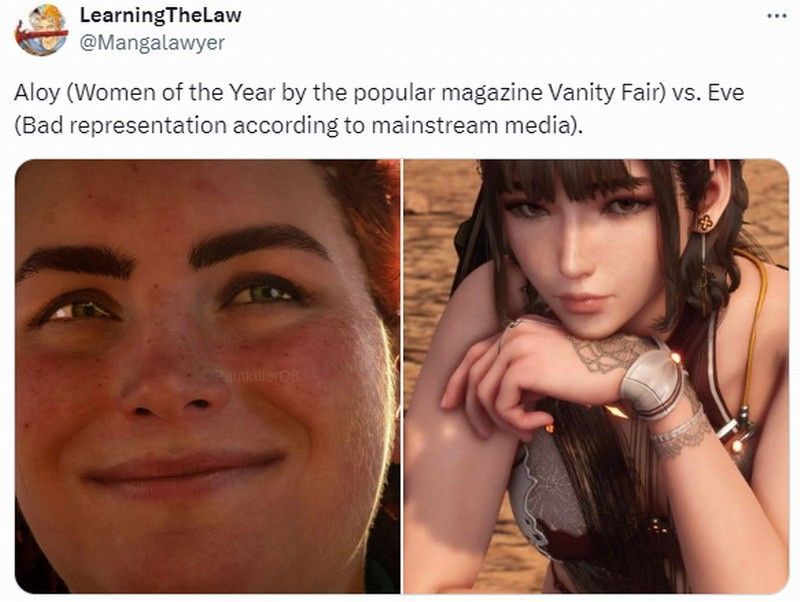 《地平线》女主埃洛伊登上《名利场》杂志封面，身穿战斗装束，背景为荒野机械兽