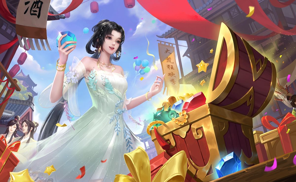 游戏衣橱界面展示，多个角色穿着不同时装，技能图标清晰可见，界面支持自定义设置