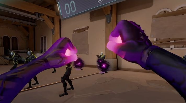 芮娜在最终对决中完成精彩五杀，屏幕显示‘Victory’字样，队友纷纷点赞庆祝