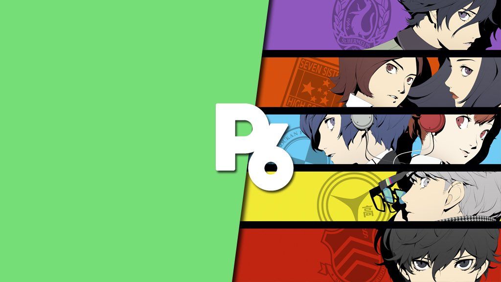 《女神异闻录6》概念艺术图，展现都市夜景与角色剪影，氛围神秘而现代