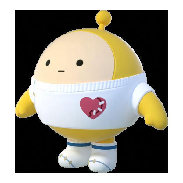 蛋仔手持玉箫演奏姿态，背景为月色下的中式庭院，氛围静谧