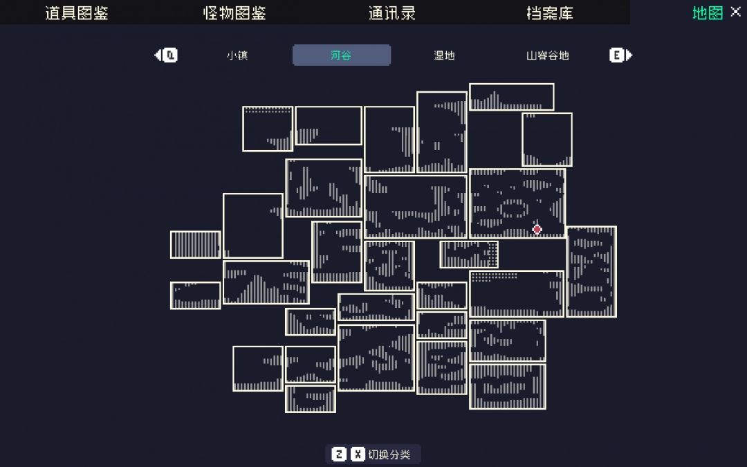 山顶下方悬挂钢材的地图场景，无人机在此区域频繁出现