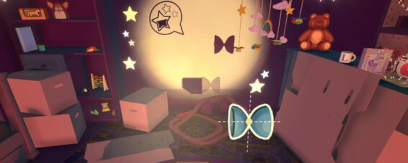 《梦之投影》游戏主界面展示，画面呈现淡蓝色调的梦境空间，漂浮着发光的几何体与符号，营造出神秘而宁静的氛围