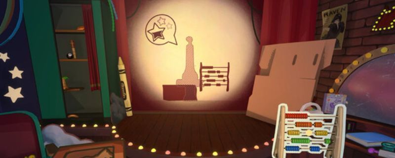 《梦之投影》游戏主界面展示，画面呈现梦幻蓝色调，角色站在漂浮岛屿上，背景为星空与流动光影