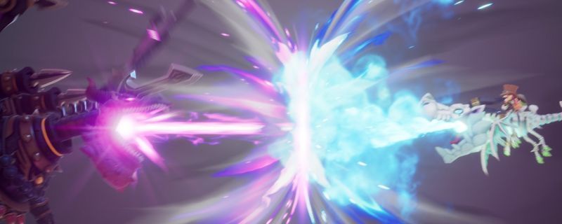 《幻想生活ｉ》游戏中黑龙BOSS战斗场景，巨龙盘旋于空中，玩家角色在地面持剑迎战，背景为崩塌的城堡遗迹