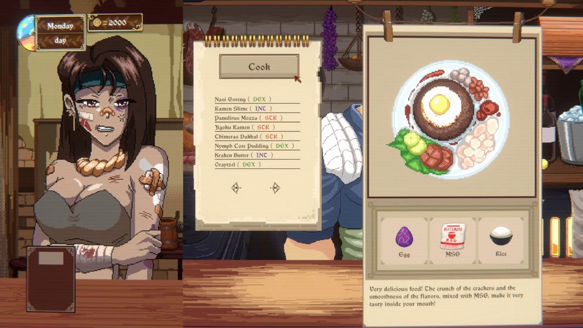 主角站在高处俯瞰村庄，阳光洒落，象征希望与责任