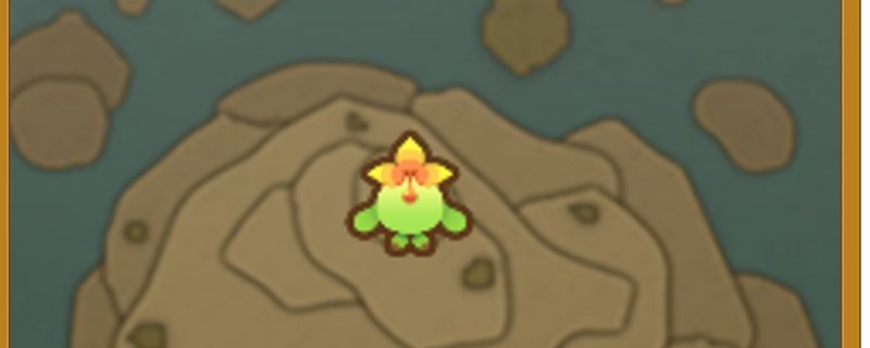 《幻想生活ｉ》游戏中叶斑在森林小径旁闪烁的特写画面，周围绿植环绕，光线柔和