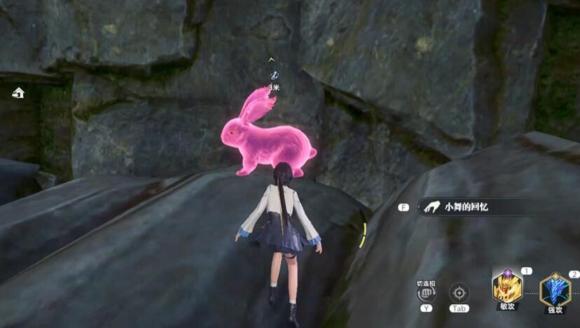 玩家角色在火山区域跳跃于熔岩平台之间，周围岩浆翻滚，环境险峻