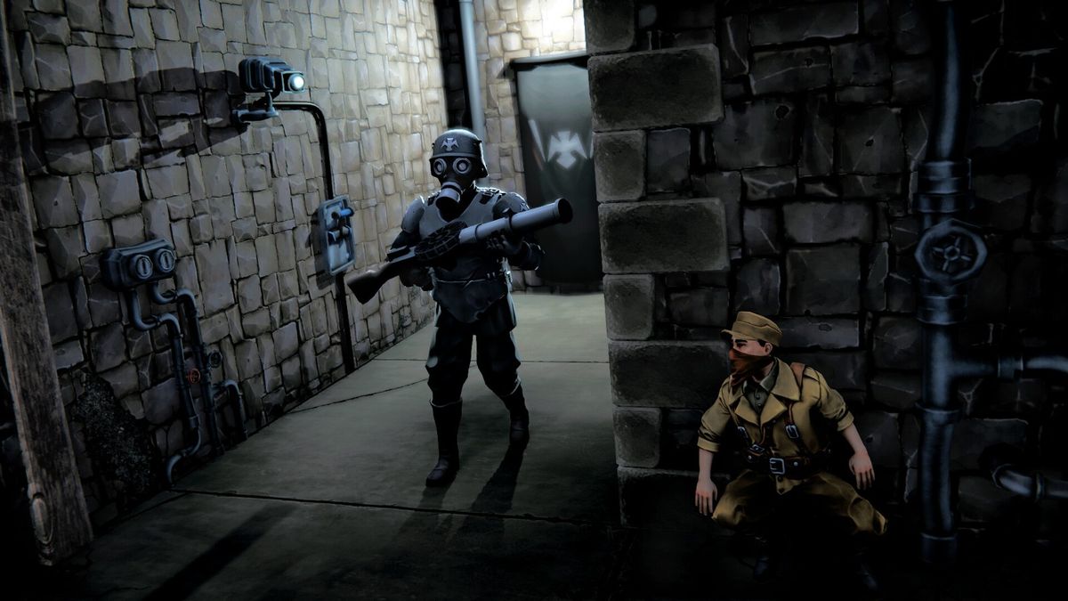 主角使用机械撬锁器开启保险柜，周围散落文件与金币