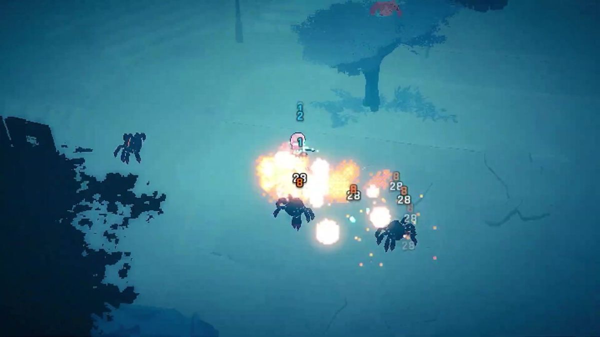 敌人潮水般从街道尽头涌来，天空阴沉，战斗一触即发