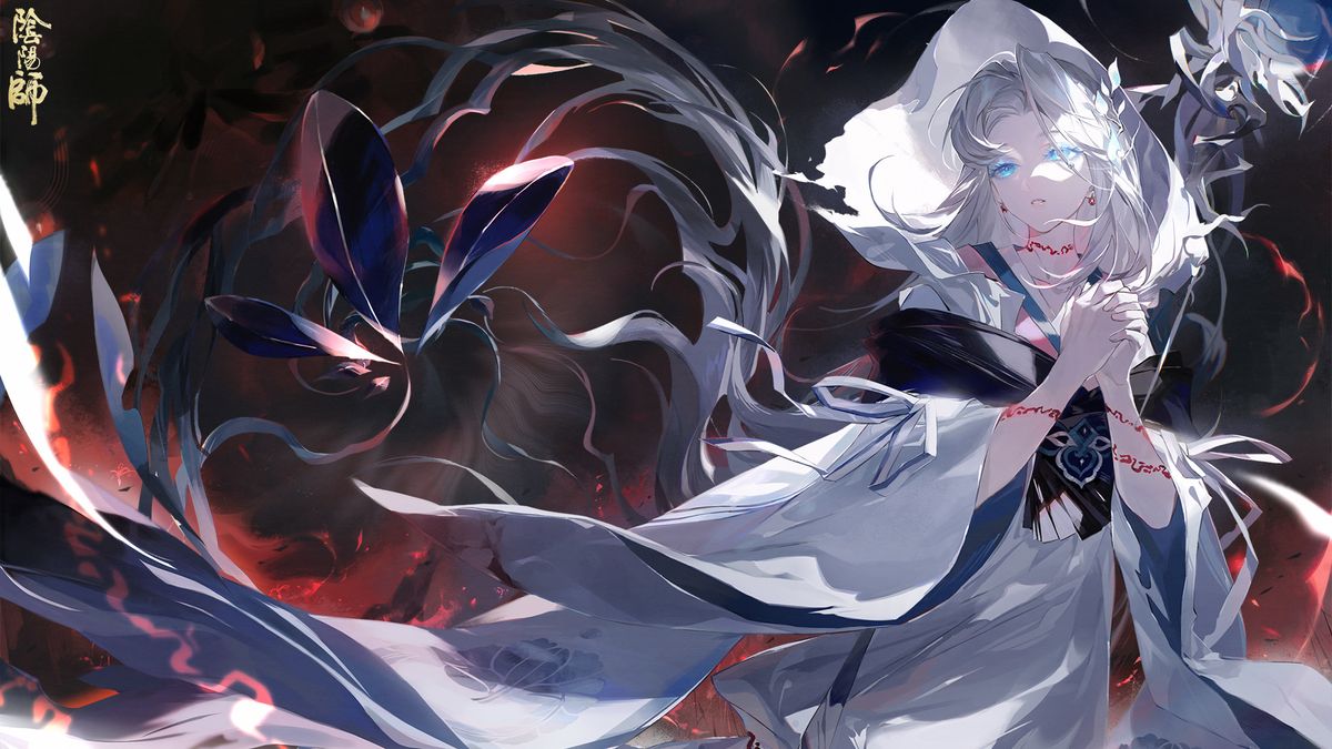 第一张追忆绘卷画面，展现猩红祭坛与孤影伫立的悲怆场景