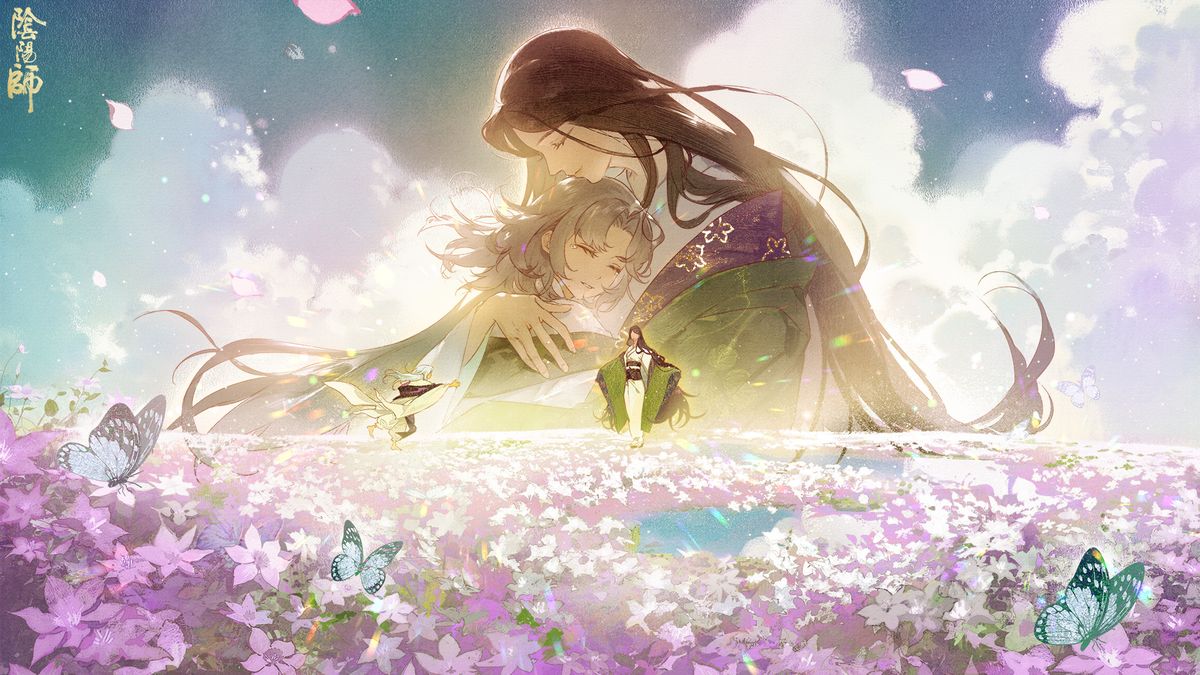 第四张绘卷，展现锁链缠绕的神像与崩塌的殿堂