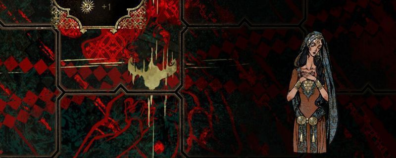 《苏丹的游戏》中梅姬角色立绘，身穿宫廷长裙，神情温婉，背景为古典伊斯兰风格宫殿