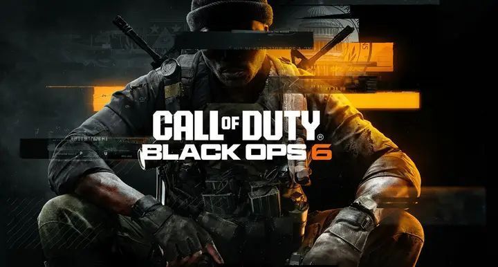 《使命召唤：黑色操作6》游戏封面及多人对战场景，展示激烈枪战与战术配合