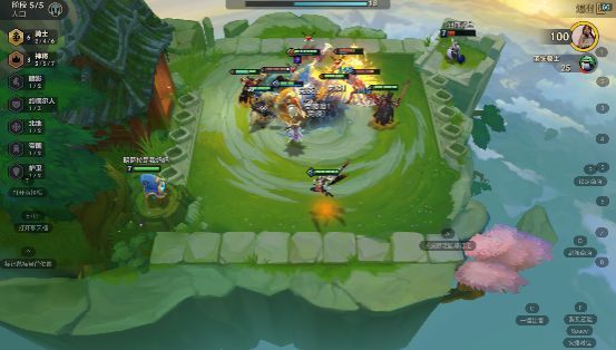 手游键位布局界面，模拟手机屏幕操作区域