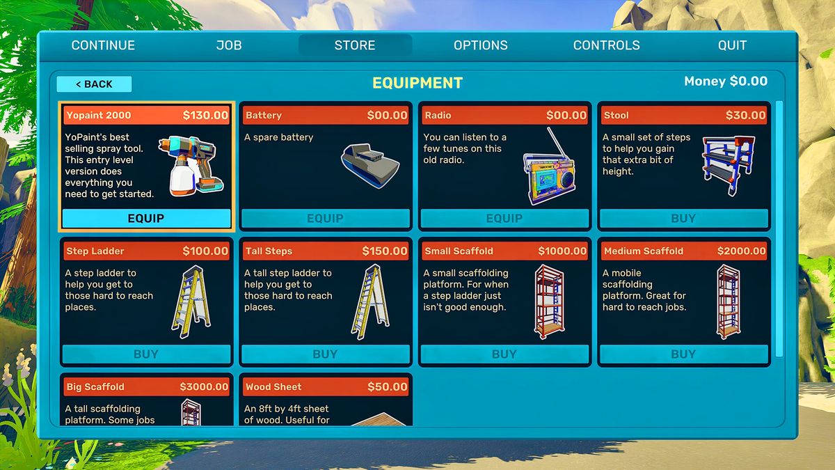 泼洒镇全景鸟瞰图，各处建筑已被玩家涂上丰富色彩，宛如艺术小镇