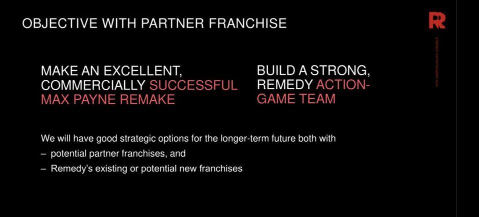 《马克思佩恩》经典游戏画面重现，主角双枪射击慢动作场景，血迹与子弹轨迹交织，展现标志性子弹时间特效