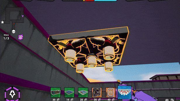 AI.VI释放元素技能，画面中电光与冰霜交织，多个敌人被同时控制并击飞